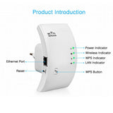 Repetidor de sinal de wifi, sem fio, 300mbps, amplificador e extensor de sinal de red