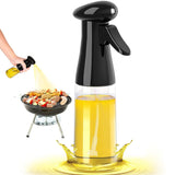 Garrafa de 210 ML com spray para borrifar azeite no churrasco, vinagre ou azeite na salada.